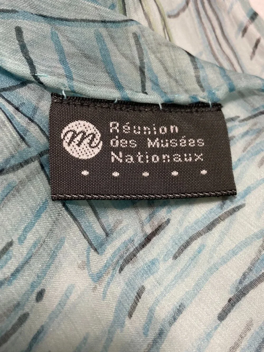 Reunion des Musees Nationeaux Silk Irises Shawl Wrap Scarf French Art 61